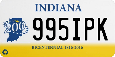 IN license plate 995IPK