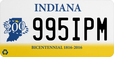 IN license plate 995IPM