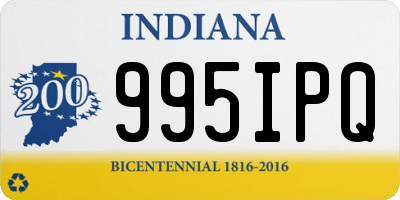 IN license plate 995IPQ