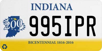 IN license plate 995IPR