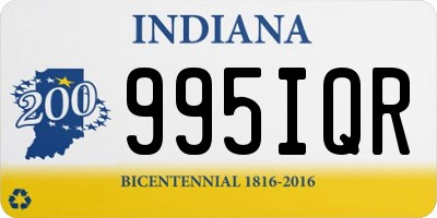 IN license plate 995IQR