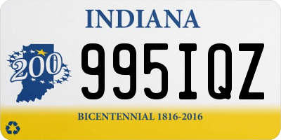 IN license plate 995IQZ