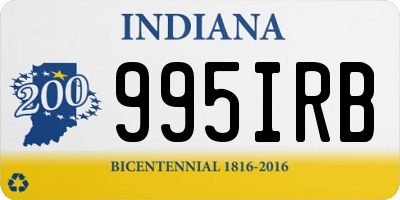 IN license plate 995IRB