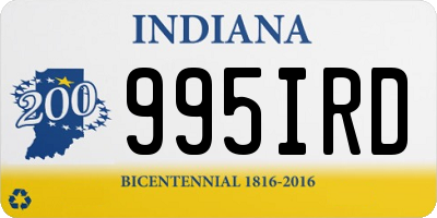 IN license plate 995IRD