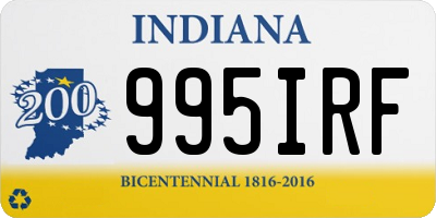 IN license plate 995IRF