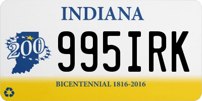 IN license plate 995IRK