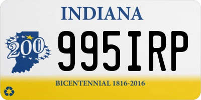 IN license plate 995IRP