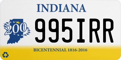 IN license plate 995IRR