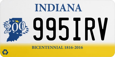 IN license plate 995IRV