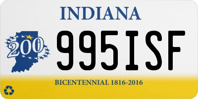 IN license plate 995ISF