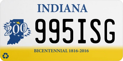 IN license plate 995ISG