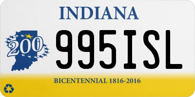 IN license plate 995ISL