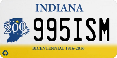 IN license plate 995ISM