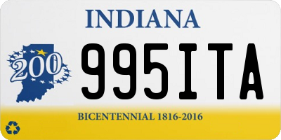 IN license plate 995ITA