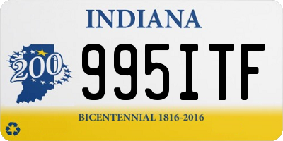 IN license plate 995ITF