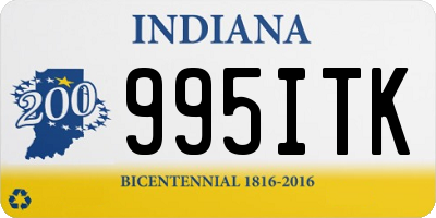 IN license plate 995ITK