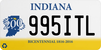 IN license plate 995ITL