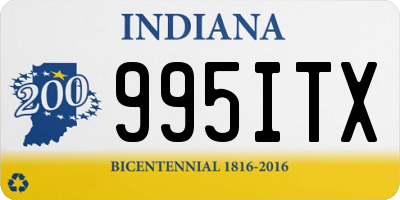 IN license plate 995ITX