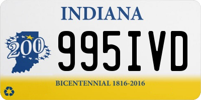 IN license plate 995IVD