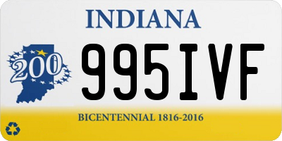 IN license plate 995IVF