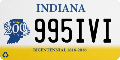 IN license plate 995IVI