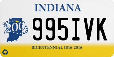 IN license plate 995IVK