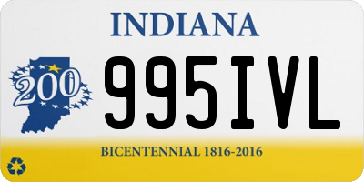 IN license plate 995IVL