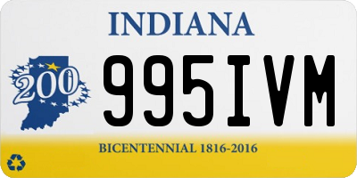 IN license plate 995IVM