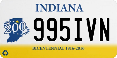 IN license plate 995IVN