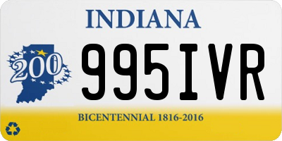 IN license plate 995IVR