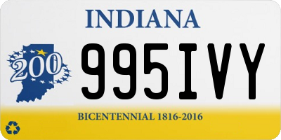 IN license plate 995IVY