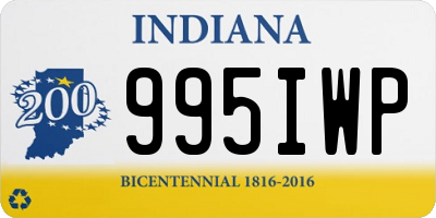 IN license plate 995IWP