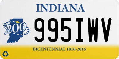 IN license plate 995IWV