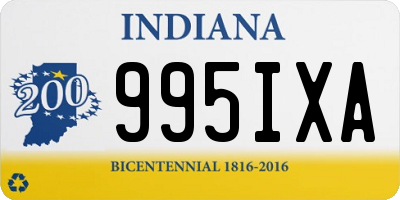 IN license plate 995IXA