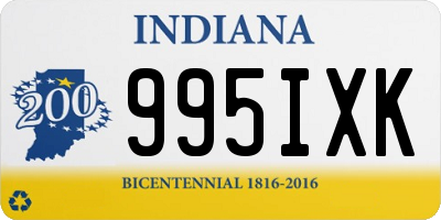 IN license plate 995IXK