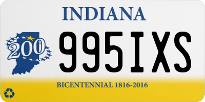 IN license plate 995IXS