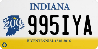 IN license plate 995IYA