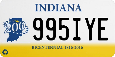 IN license plate 995IYE