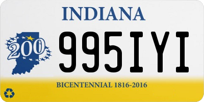 IN license plate 995IYI