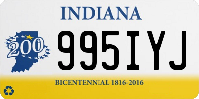 IN license plate 995IYJ