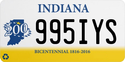 IN license plate 995IYS