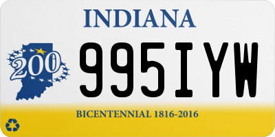 IN license plate 995IYW