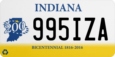IN license plate 995IZA