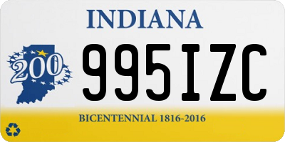 IN license plate 995IZC