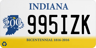 IN license plate 995IZK