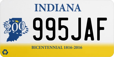 IN license plate 995JAF