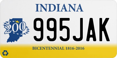 IN license plate 995JAK