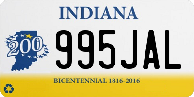 IN license plate 995JAL
