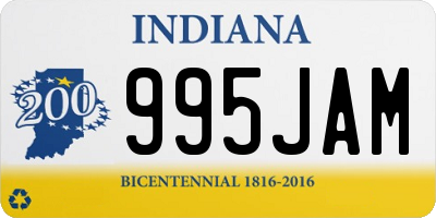 IN license plate 995JAM