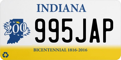 IN license plate 995JAP